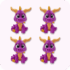 Spyro Plush 4PCS
